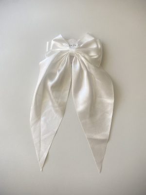 SATIN BOW CLIPS