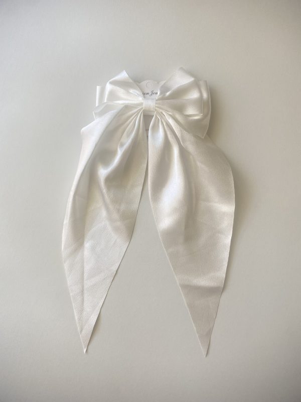 SATIN BOW CLIPS
