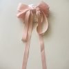 SATIN BOW CLIPS